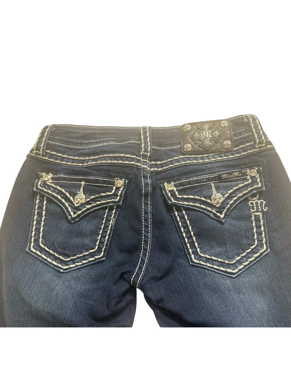 Miss Me Signature Bootcut Jeans Womens 29 Blue Excellent JS5014B58V Y2K Low Rise